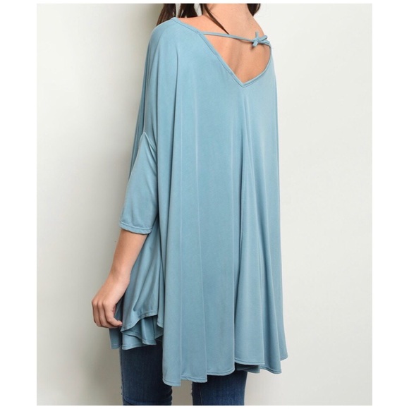 DEEP SKY BLUE TOP - Picture 2 of 7